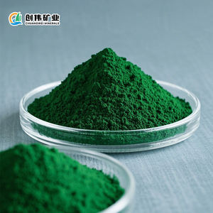 Grosir besi oksida berpori batu bata warna aspal taktil Paving batu bata hijau seni Hijau tahan cahaya pigmen semen - Product Image 2