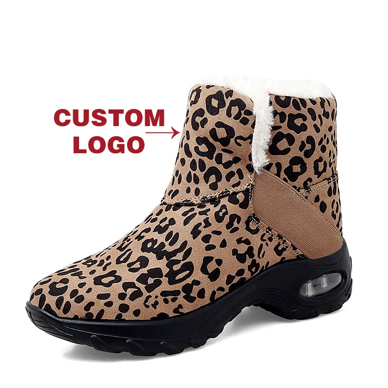 New Arrived Winter Air Cushion Suede Boots Stealth Increase Women Warm Winter Boots Snow Boots