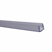 Perfil de Aluminio en Forma de U, Tira de Sellado de PVC para Vidrio de 5 mm, Combinado con Aluminio