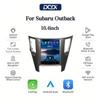Radio para Auto con Pantalla Vertical Tesla de 10.4 Pulgadas para Subaru Outback, con Unidad Principal Multimedia Inalámbrica Android Auto y CarPlay, GPS, BT