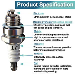 2 zamanlı L7T buji zincirli testere bujisi motorlu testere yedek parçaları motosiklet motor parçası için aksesuarlar - Product Image 4