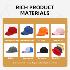 Cappellino da Baseball a 5 Pannelli con Logo Personalizzato, Ricamato, in Cotone, Regolabile, per Uomo, Attività all'Aperto - Product Image 4