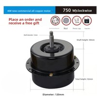 Moteur de hotte commerciale OEM/ODM 100 % cuivre pur entièrement fermé, haute puissance, pour restaurant et chariot de barbecue