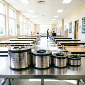 Ensemble de 4 boîtes à lunch isothermes <span class=keywords><strong>au</strong></span> design moderne, écologiques, <span class=keywords><strong>pour</strong></span> la cuisine, compatibles avec <span class=keywords><strong>les</strong></span> chauffe-plats, <span class=keywords><strong>pour</strong></span> la rentrée scolaire et <span class=keywords><strong>les</strong></span> restaurants - Product Image 2