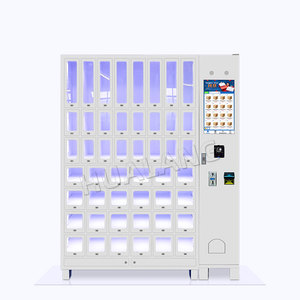 Armoire intelligente <span class=keywords><strong>de</strong></span> vente au détail sans personnel pour intérieur et extérieur, 48 portes, fenêtre transparente, distributeur automatique avec écran tactile - Product Image 1