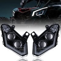 Phare LED haute puissance 120 watts pour Can-Am Maverick X3 2017-2025 UTV, ensemble de feux avant pour véhicules tout-terrain, lampe de conduite hors route