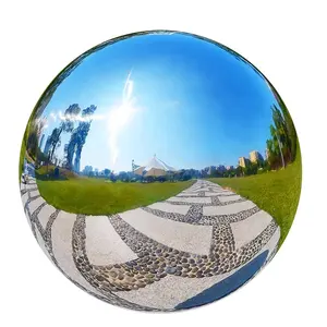 SS316 SS Steel Hemispheres 45cm 50cm 60cm mirror hollow stainless steel sphere ball home decoration
