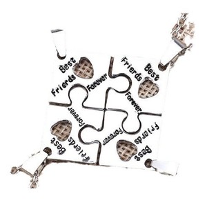 Nouveau collier pendentif puzzle carré à la mode meilleurs amis collier breloque pour femmes hommes bijoux cadeaux CL623 - Product Image 4