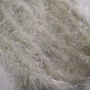 Großhandel natürliche Straußen feder Boa 2Yard 10 Lagen Straußen federn mit silberner Seide für Hochzeits feier Straußen federn Boa - Product Image 2