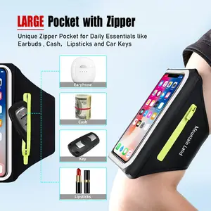 Sports Running Touchscreen Arm Band Mobile Phone Holder Sweatproof Arm Bag Arm Pouch