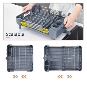 Hot Selling Adjustable Dish <strong>Drying</strong> <strong>Rack</strong> for Kitchen - Product Image 5