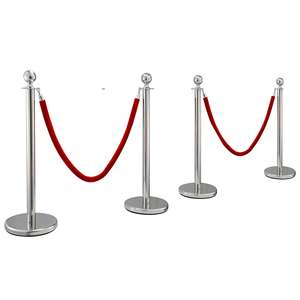 Fabrika toptan Stanchion kemer bariyer korkuluk standı kuyruk kapalı kalabalık kontrolü halat Stanchions - Product Image 1