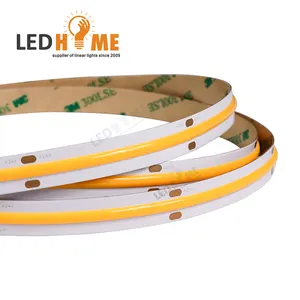 CRI90 high lumen 125lm/w cob led light 12V 24V super bright flexible led cob tape warm color 3000K