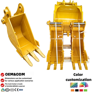 <span class=keywords><strong>Godet</strong></span> de <span class=keywords><strong>mini</strong></span>-excavatrice de 0,8 à 20 tonnes avec porte-dents renforcés et structure à double oreille pour le creusement de fossés agricoles, de jardins et les travaux légers - Product Image 1