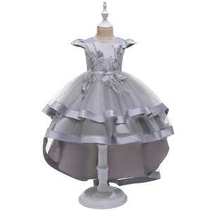 Robe de <span class=keywords><strong>demoiselle</strong></span> d'honneur pour enfants <span class=keywords><strong>Champagne</strong></span> Robe de soirée princesse multicouche pour 10 ans Robe de fête d'anniversaire - Product Image 5