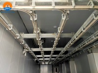 Système de rail de convoyage double pour abattage de moutons en acier inoxydable, pour éviscération et accrochage des carcasses, adapté aux porcs et bovins, certifié CE