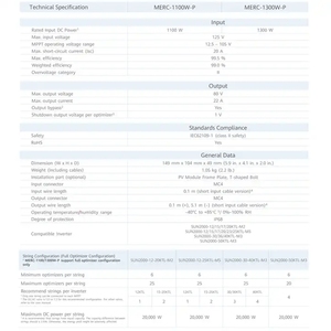 Optimizador de Paneles Solares Inteligentes Thinmax Wholesale Merc-1100w-P 1100W 99.5% de Eficiencia Compatible con SUN2000 - Product Image 5