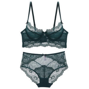 Ультратонкое сексуальное кружевное нижнее белье для волос для женщин, Дышащий тканевый бюстгальтер, в том числе бикини, фабрика - Product Image 5