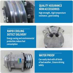 Compresseur AC 508 SD508 5h14 pour tracteur, excavatrice, camion lourd 12V 24V avec poulie à courroie trapézoïdale à 2 rainures - Product Image 4