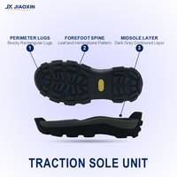 Semelle extérieure durable, résistante à l'eau, antidérapante, en caoutchouc élastique, avec design de semelle personnalisé, directement de l'usine, pour chaussures de randonnée pour hommes.