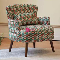 Yicheng beauté en gros Floral simple canapé chaise américain rétro petit salon balcon mode décontracté paresseux canapé chaise