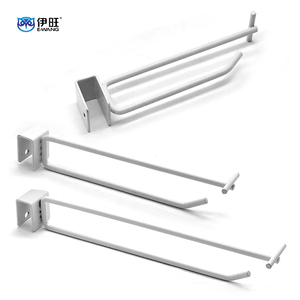 EWANG Slatwall Colgador de gancho de exhibición Gancho colgante Pantalla Gancho de alambre Doble - Product Image 1