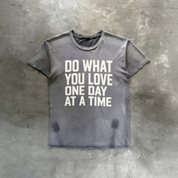 T-shirts amples vintage personnalisés de haute qualité, effet vieilli, imprimés DTG, fabriqués en Chine