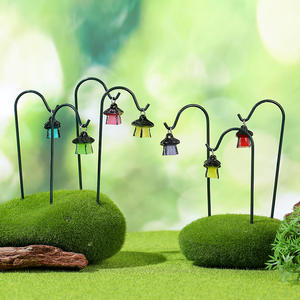 Mini Faroles <span class=keywords><strong>de</strong></span> Resina Luminosos al por Mayor, Estacas Decorativas para Plantas, Mini Faroles para Jardín, Decoración <span class=keywords><strong>de</strong></span> Micropaisajes - Product Image 4