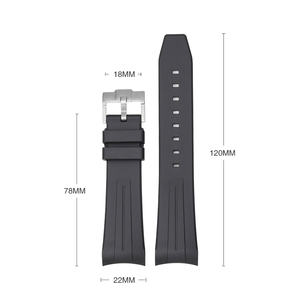 Bracelets de remplacement légers en TPU pour montres Blancpain X <span class=keywords><strong>Swatch</strong></span> 22 mm, bracelet de montre en caoutchouc pour femmes et hommes - Product Image 3