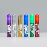 Ensemble de colle pailletée non toxique, 6 couleurs, 6 ml, 10 ml, 15 ml, colle pailletée DIY pour enfants, scrapbooking, fabrication de cartes, décoration
