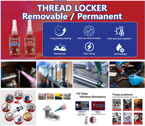 Pegamento para Roscas <span class=keywords><strong>de</strong></span> 10 ml y 50 ml, 222 243, Azul, Resistencia Media, Fácil Desmontaje, Sellador <span class=keywords><strong>de</strong></span> Roscas para Tuercas y Pernos, Fijador <span class=keywords><strong>de</strong></span> Roscas - Product Image 4