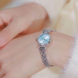BS FA1792 orologio da donna VINTAGE elegante semplice oro retrò argento tondo piccola catena impermeabile - Product Image 3