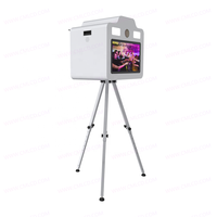 Cabina de Fotos Instantánea con Impresión de Fotos, Pantalla Táctil de 21.5 Pulgadas, Cabina de Fotos al por Mayor con Cámara, Impresora, Flash y Software Opcional