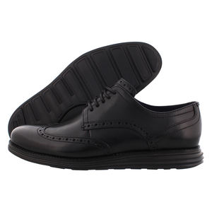 Zapatos Oxford Cole Haan Original Grand Wingtip para Hombre, Color: Negro/Negro |   100% Auténtico - Product Image 1