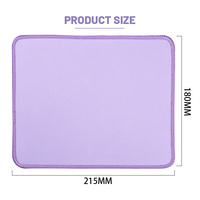 Tapis de bureau violet PC accessoires informatiques Gamer petit tapis de souris en caoutchouc antidérapant tapis de souris de jeu tapis de souris personnalisé Gamer pour le bureau