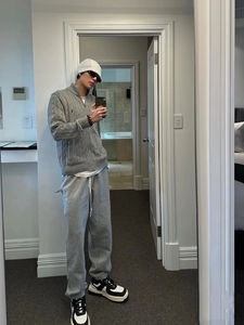 Maglione da <span class=keywords><strong>uomo</strong></span> lavorato a Zip a maglia Slim Fit <span class=keywords><strong>con</strong></span> <span class=keywords><strong>cerniera</strong></span> e Logo ricamato <span class=keywords><strong>con</strong></span> tasche - Product Image 4