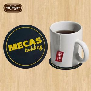 Sous-verres antidérapants en PVC avec logo, forme personnalisée, sous-verres en caoutchouc, sous-verres en silicone, animaux, fleurs - Product Image 1