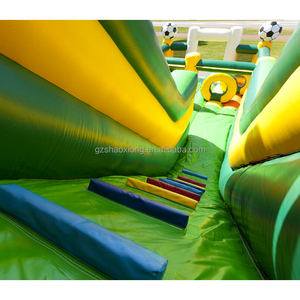 Çocuklar İçin Ticari Açık Hava Zıplama Şatosu Partisi, Futbol Temalı Şişme Oyun Parkı, Kaydıraklı Şişme Oyun Evi - Product Image 5
