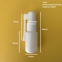 BPA Free 10ml 20ml 30ml 50ml 60ml PET HDPE Medical Oral Throat Spray Bottle with Long Nozzle