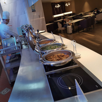 Plateau chauffant électrique commercial chauffe-plats en acier inoxydable pour les cuisines des hôtels et des restaurants