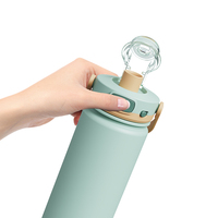 Bouteille d'eau en acier inoxydable à double paroi isolée de 750 ml, 1 litre, passe au lave-vaisselle, gourde isotherme pour la salle de sport, bouteilles de sport