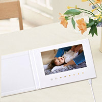 Matériau en nylon Carte vidéo LCD 7 10 pouces Carte postale Cassette vidéo numérique avec manuel vidéo LCD Peut être utilisé comme cadeau
