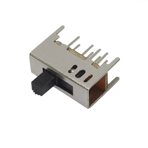 สวิตช์สลับขนาดเล็กแบบหนีบ 5 มม. สูง 8 พิน 3 ตำแหน่ง 2P3T พร้อมขายึดขั้วต่อ PCB - Product Image 4