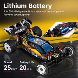 Wltoys SJY-244016 Coche de Carreras Eléctrico de 4 Canales a Escala 1/24, Listo para Usar en Interiores y Exteriores, Mini Coche RC de Derrape de Alta Velocidad - Product Image 5