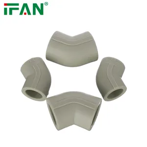 IFAN Direct Sale PPR Water Pipe Fittings Grey PN25 Injection Plastic 45 Degree Elbow PPR Fittings