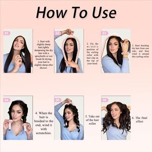 Oferta Especial: Set de Rulos de Seda Sin Calor, Diadema para Rizos Sin Calor y Rulos Térmicos para Dormir Durante la Noche - Product Image 5