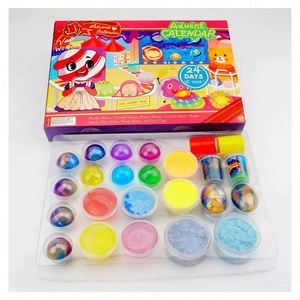 Non-Toxic DIY Educational Eco-Friendly Colorful Fluffy Slime Making Kit with <b>Clay</b> and Plastic Barrel Toy Containers - Product Image 4