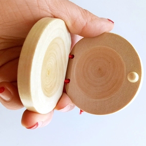 Castagnette ronde en bois pour l'éducation rythmique, instrument de percussion Orff en gros - Product Image 3