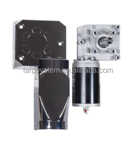 JZGRDN 12V 1500W 90:1 2.0HP Dump Truck Roll Tarp Motor With Chrome Cover 45 RPM - View #4