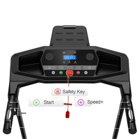 Caminadora Plegable Compacta con Amplia Área de Corredor e Inclinación Manual para Ejercicio en Casa, Pantalla LED Portátil
